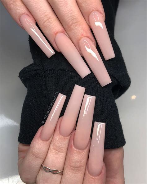 long nude nails